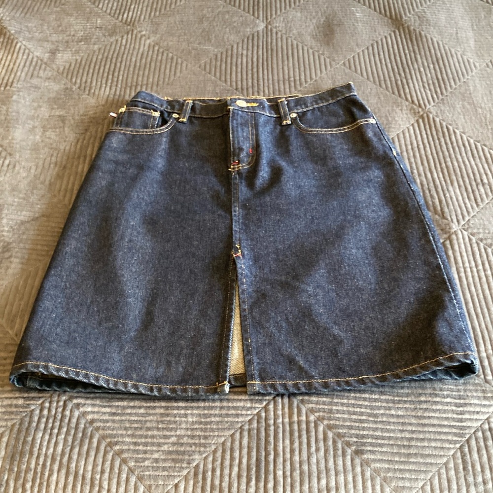 Ralph Lauren Women's Denim Knee Skirt Size 4 EUC VTG